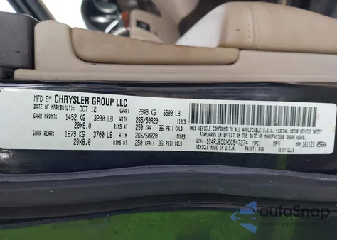 2013 Jeep Grand Cherokee Overland from USA, damaged, VIN 1C4RJECGXDC547274